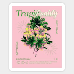 Tragic Reality Sad Sadness Broken Dreams Wild Flower feelings Sticker